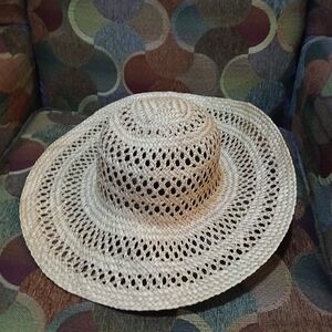 Chic Beige Woven Sun Hat